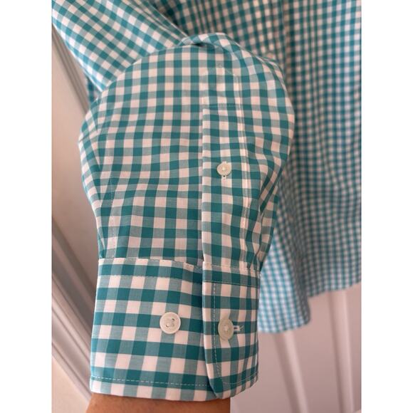 Jones New York Signature Women's Size-Large, green Print Long Sleeve - Picture 15 of 15